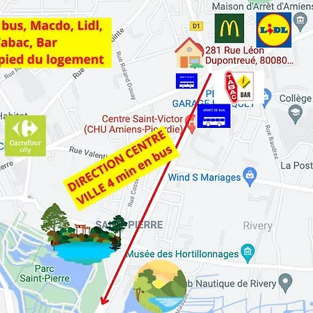 4 Ch - 10 Pers - Grande Maison - Parking - Jardin - Bbq